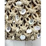 NWT Boho Macrame Tote Bag Seashell Jute Straw Purse Coastal Beach Festival Photo 1