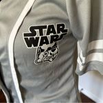 Star Wars  Trooper Gray Button Up Jersey S Photo 4