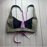 prAna Tulum Bikini Tops Black Color Block Size S Photo 2