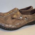 Clarks Women's Loafer Shoes Size 10 Special Edition Ashland Lane Slip On Metalic Photo 0