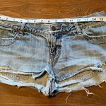 Abercrombie & Fitch  Denim Jean Shorts Shorty Distressed Y2K Daisy Dukes Size 4 Photo 2