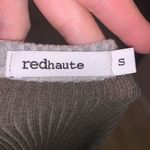 Red Haute  dark green ribbed stretchy knit sweater Photo 6