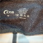 Zyia  Leggings Medium Blue Melange Stripe Light N Tight High Waist 7/8 Length M Photo 2