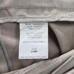 Tan Silver Stripe Knee Length Pencil Zip Slit Stretch Skirt Plus Size 24W Photo 5