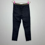 AGOLDE  Roxanne Super High Rise Skinny Jeans Studded Highway Black Denim‎ Size 29 Photo 4