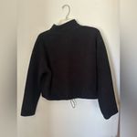 American Eagle  black quarter zip fleece pullover size Small Photo 7
