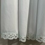 Vintage 1970s Shadowline Baby Blue Lace Trim Nylon Robe Small Long Lingerie Photo 6
