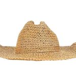 8 Other Reasons Woven Cowboy Hat in Dark Tan One Size New Womens Sun Western Photo 2