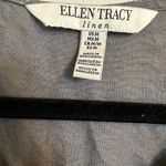Ellen Tracy   Linen 3/4 Sleeve Top with Black Gold accent Photo 2