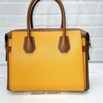 Michael Kors Honeycomb Multi Mercer Satchel Pebbled Leather Belt Purse Photo 5