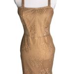 Pari & Max Floral Lace Cut Out Square Neck Lined Mini Dress Size L Photo 1