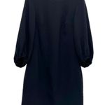 Eliza J  Balloon Sleeve Shift Dress Boatneck Black Business Casual Preppy Size 0 Photo 2