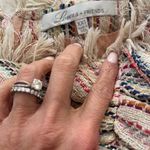 Lovers + Friends Lisa multi color nude metallic fringe ruffle mini skirt XXS Photo 10