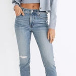 Madewell  The Mid Rise Perfect Vintage Mom Ankle Jeans Blue 27 Photo 0