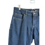 Michael Kors Women Dark Wash Denim Jeans Slim Fit Mid Rise Cropped Length Photo 1