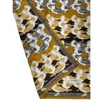Givenchy VTG Mob Wife Silk Scarf France Brown Gold Bird Gull Design 30" Square Photo 3