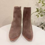 Kaanas Cologne Suede High Heeled Boot in Tobacco Gray NWOT Size 6M Photo 2