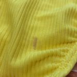 American Apparel Los Angeles Apparel swim bottom yellow ribbed bathing suit beach pool Photo 3