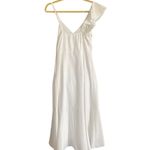 Area Stars White Ruffle Midi Dress. Size Small. White Photo 5