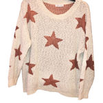 Newbury Kustom  Star Print Sweater Cream Rust‎ Small Photo 0