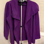Chico's Chico’s 100% Wool Dramatic Drape Cardigan Wrap Sweater Purpleberry Womens XL/3 Photo 0