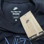 Nike NEW  Black Embroidered Short Sleeve Shirt Women’s Small Photo 2