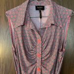 Laundry by Shelli Segal , Geometric Multicolor Shift Button Up Dress Photo 4