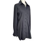 Finley Black Kaylynn Easy Button Front Tunic Shirt Photo 7