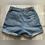 Hollister | Ultra High Rise Mom Distressed Denim Jean Cutoff Shorts | 00 W23 Photo 1