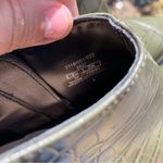 ZARA Green Faux Leather Python Snake Print Heeled Booties Photo 5