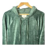 Aerie Offline by Green Velour Zip Up Hoodie Jacket Women Size Medium Photo 5