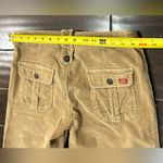 Miss Sixty  VTG Women’s Corduroy Beige Cargo w Zipper Flared Legs 29 Photo 9