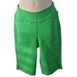 Belle by Kim Gravel Women’s Ponte Bermuda Shorts – Lush Green Size 2 NWOT Photo 4
