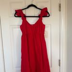 Universal Threads NWT Universal Thread Flutter Cap Sleeve Maxi A-Line Dress Red Size XS Photo 2