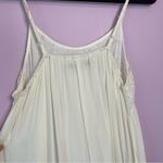WRV White Gauzy Rayon Lace Sharkbite Mini Tank Dress Beachy Boho Photo 6