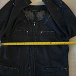 Jones New York Zip Up Frayed Navy Jacket 4 Corporate Siren Quiet Luxury Grandma Photo 4