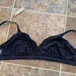 SKIMS  Fits Everybody Crossover Bralette Onyx Size XL Photo 6