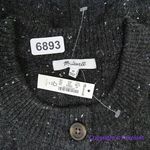 Madewell NEW Donegal dowden Henley Sweater in Coziest Yarn, black, plus size 3X Photo 10