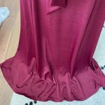 Windsor  Deep Red Burgundy Cross Back Gown Dress S Photo 5