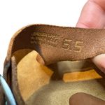 Yokono Shoes Womens Size 6.5 Brown Leather Sandals Toe Post Slide Made In Spain Photo 4