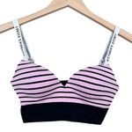 Victoria's Secret  Pink Black Striped Padded Sports Bra Sz XS Photo 0