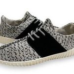 Madden NYC Jett Knit Saddle Sneaker Size 10 Black Photo 0