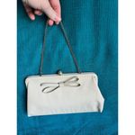 purse clutch handbage vinyl taupe Tan Photo 5