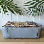 Anthropologie BIBI LOU  Silver & Black Sequin Shoulder Bag Photo 5