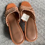 Universal Threads Universal Thread Rachel Square Toe Heeled Slides Sandals Coral orange Size 11 Photo 4