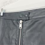 All Saints Lena Black Faux Leather Zipper Front A-Line
Mini Skirt Size 0 Photo 2