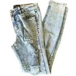 Rue 21 Twentyone Black By  Distressed Skinny Jeans Size 3/4R Photo 0