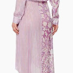 Hemant and Nandita  Multi-Print Sequin Wrap Midi Dress Size Large Photo 0