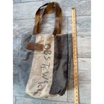 The Barrel Shack The Pascale Tote Duffel Bag Leather Wool Handmade USA NWT Boho Photo 11
