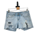 Rag and Bone  Boyfriend Shorts in‎ Dixon Blue Wash Distressed Denim Size 26 Photo 1